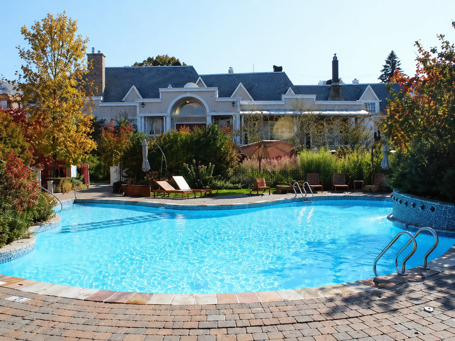 Concrete pool restoration work